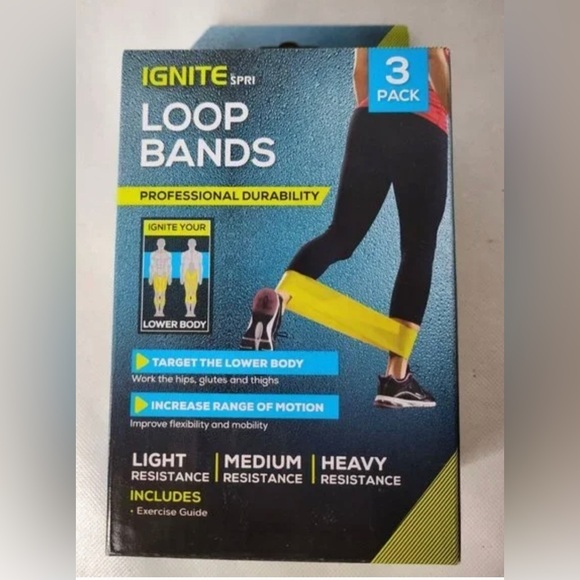 ignite Accessories Ignite By Spri Loop Bands Kit Flat Rubber